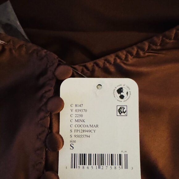 Free People Friday Fever Mini Slip in Brown Small NWT - Picture 6 of 7